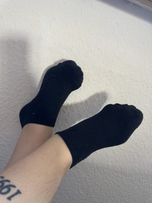 Getragene Socken