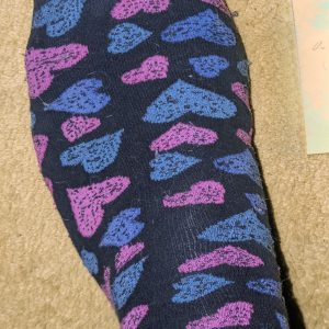 Getragene stinkende Socken