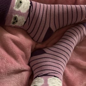 Getragene Kindersocken