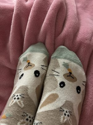 Getragene Kindersocken