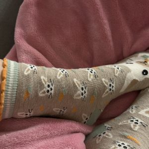 Getragene Kindersocken