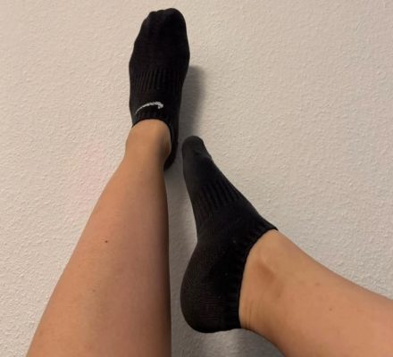 Getragene Socken