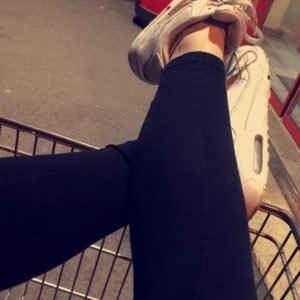 Getragene Socken,Fußbilder