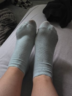 Getragen Socken