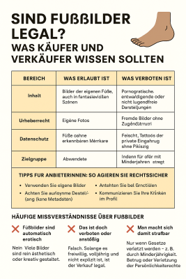 Sind Fußbilder legal Was Käufer und Verkäufer wissen sollten