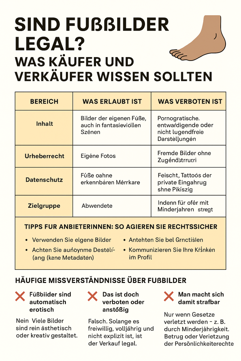 Sind Fußbilder legal Was Käufer und Verkäufer wissen sollten