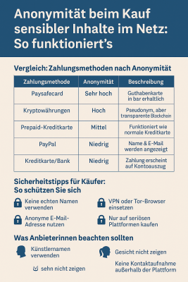 Anonymität beim Kauf sensibler Inhalte im Netz So funktioniert’s