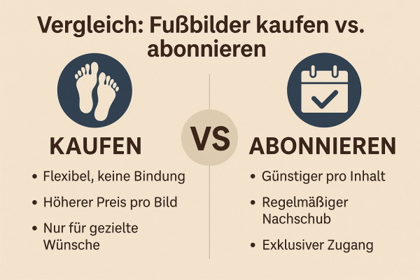 Vergleich Fußbilder kaufen vs. abonnieren – Was lohnt sich mehr