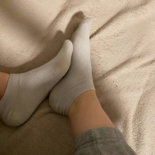 Getragene Socken