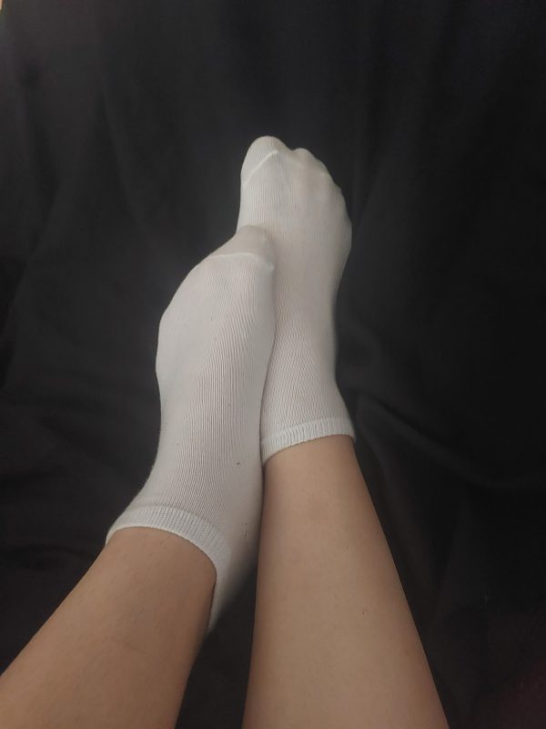 Getragene heiße Socken