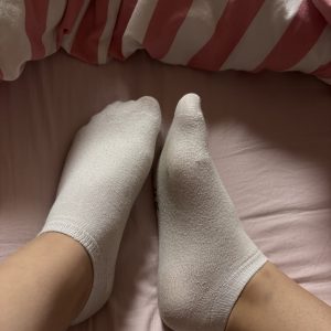 Weiße Sneakersocken
