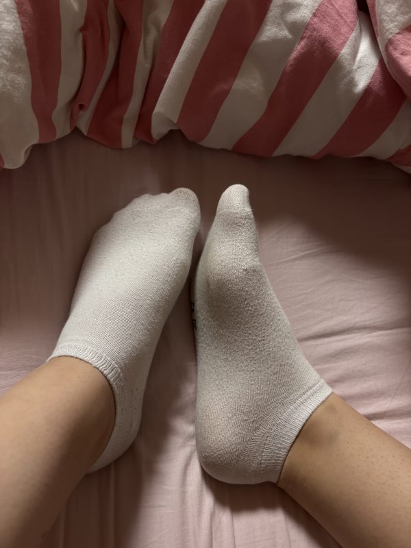 Weiße Sneakersocken