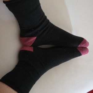 Getragene Socken