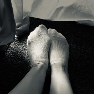 Sommerpfade – Weiße Sneaker-Socken