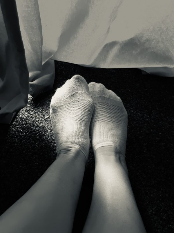 Sommerpfade – Weiße Sneaker-Socken