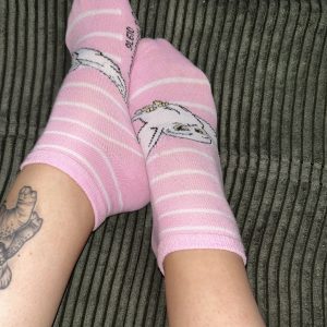 Rosa Sneaker Socken