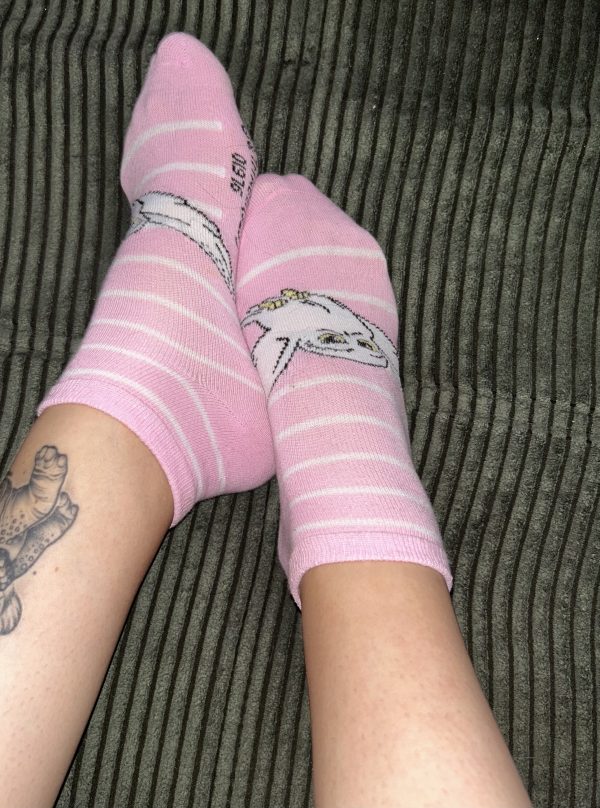 Rosa Sneaker Socken