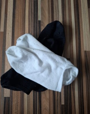 Getragene socken
