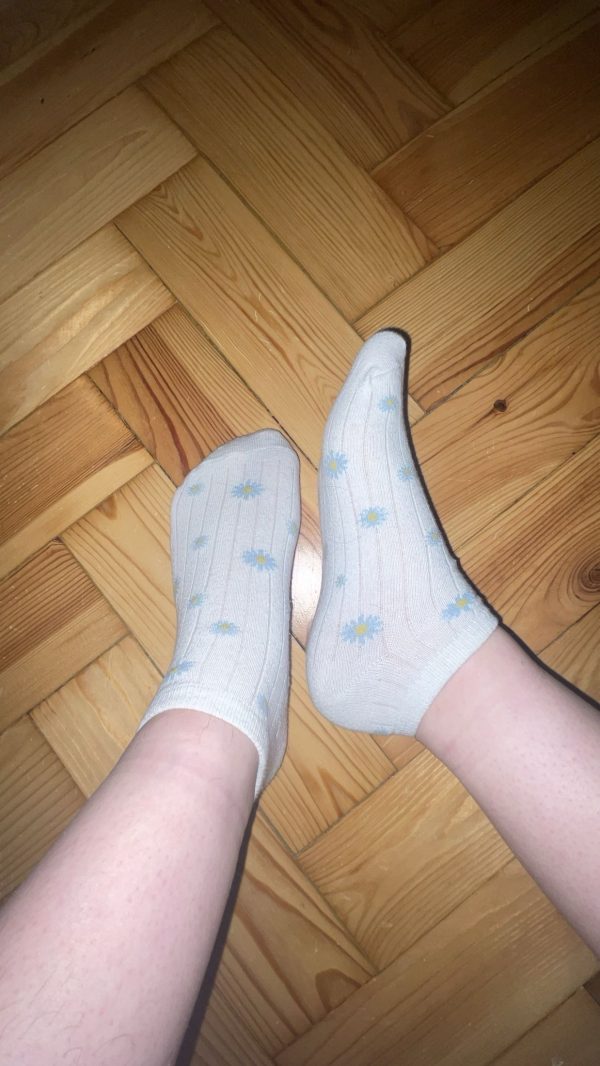 Getragene Socken