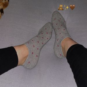 Getragene Socken