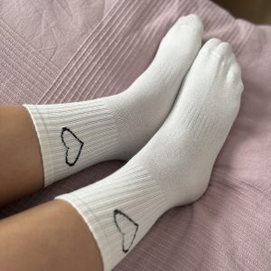 Weiße Sneaker Socken