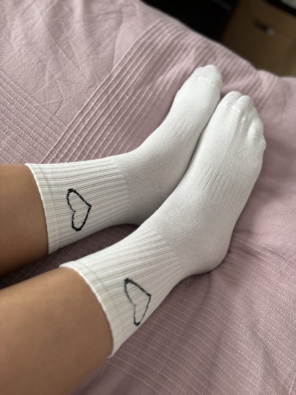 Weiße Sneaker Socken