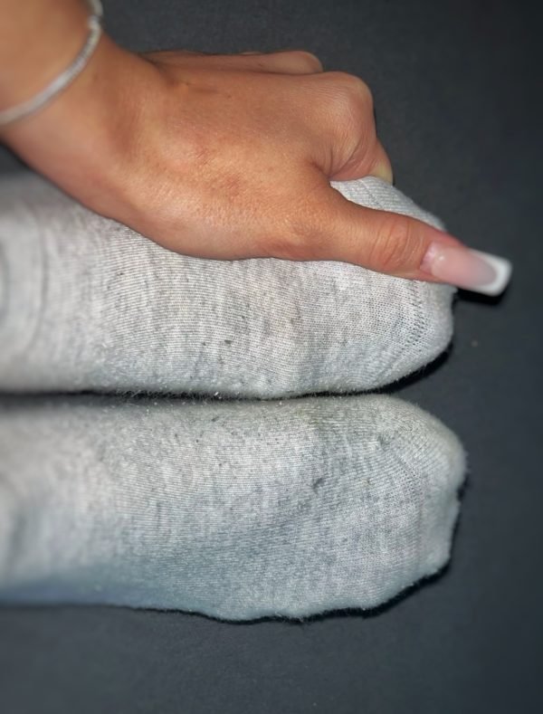 Getragene Socken