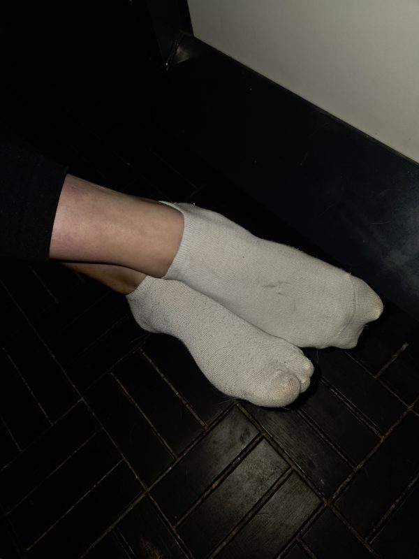 Getragene Socken