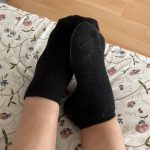 Getragene Socken