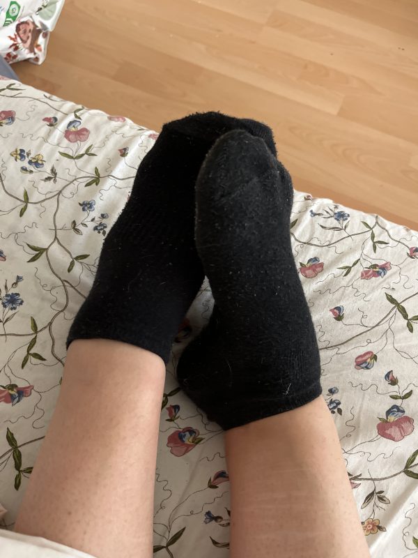 Getragene Socken