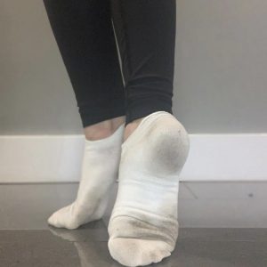 Getragene Socken