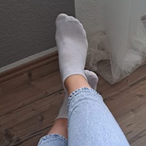 Getragene Socken