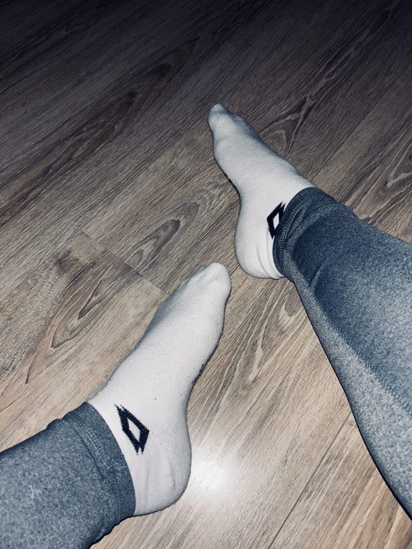 Getragene Socken