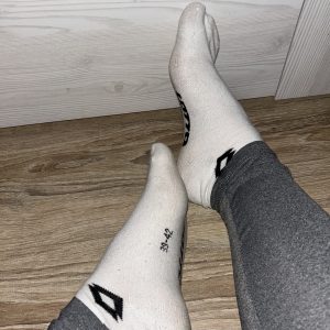 Getragene Socken