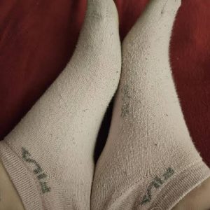Getragene Socken
