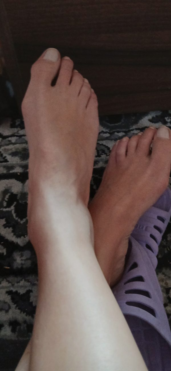 Getragene Socken