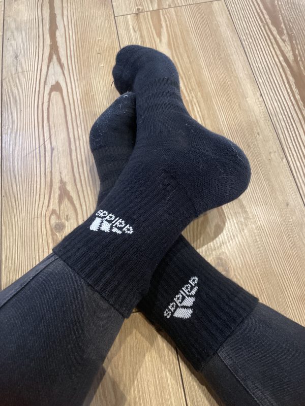 Getragene Socken