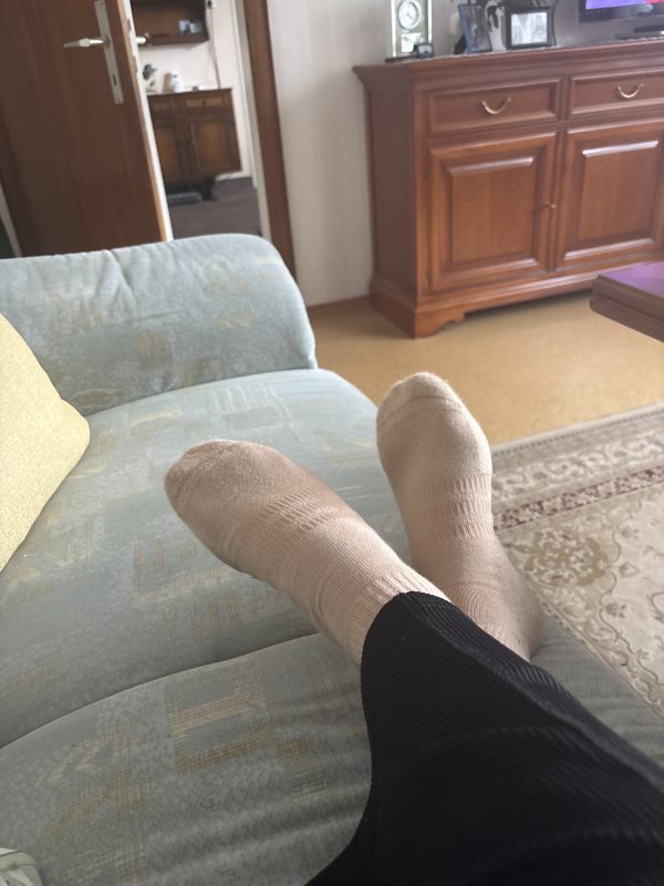 Getragene Socken