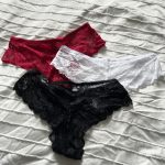 Frisch getragener Slip, sauber verpackt