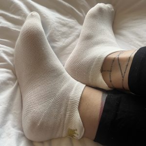 Getragene Socken