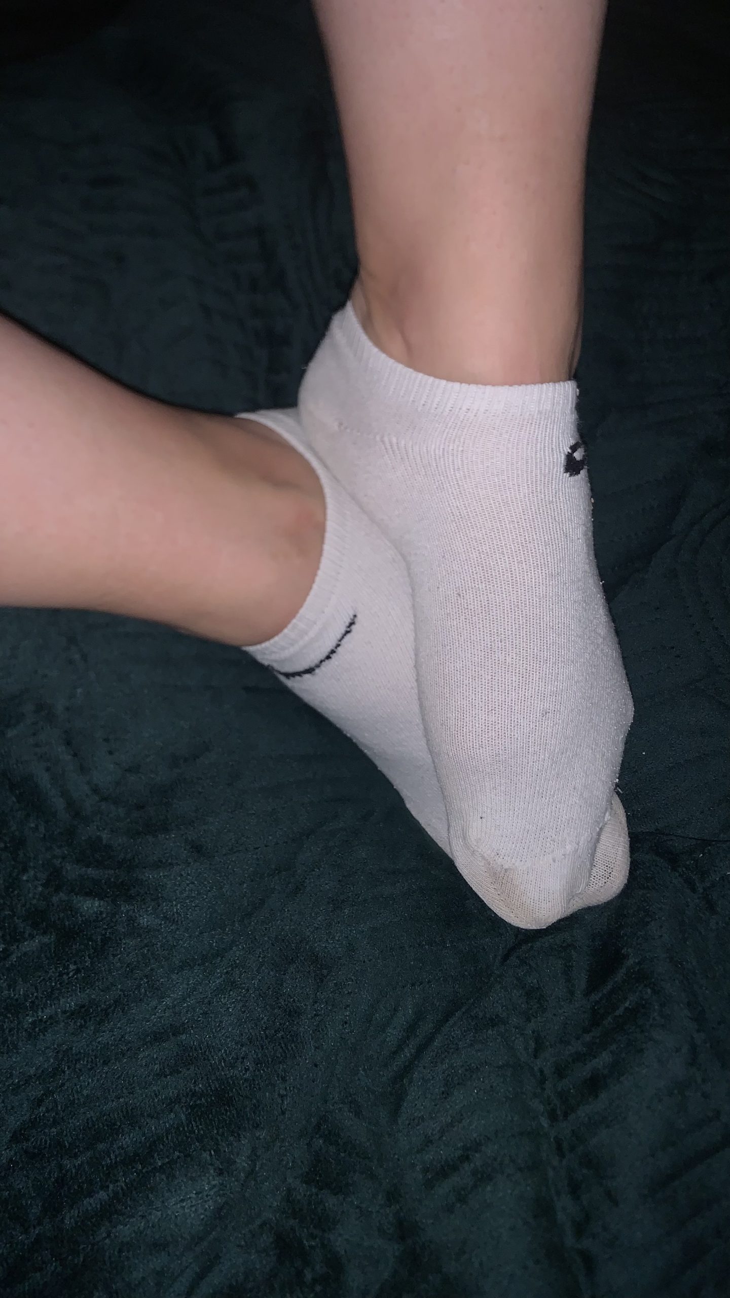 Getragene Nike Socken