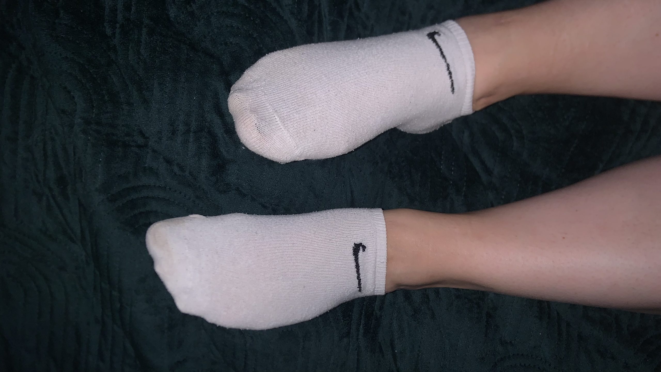 Getragene Nike Socken