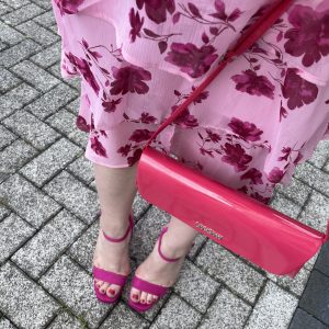 Getragene Pink Heels