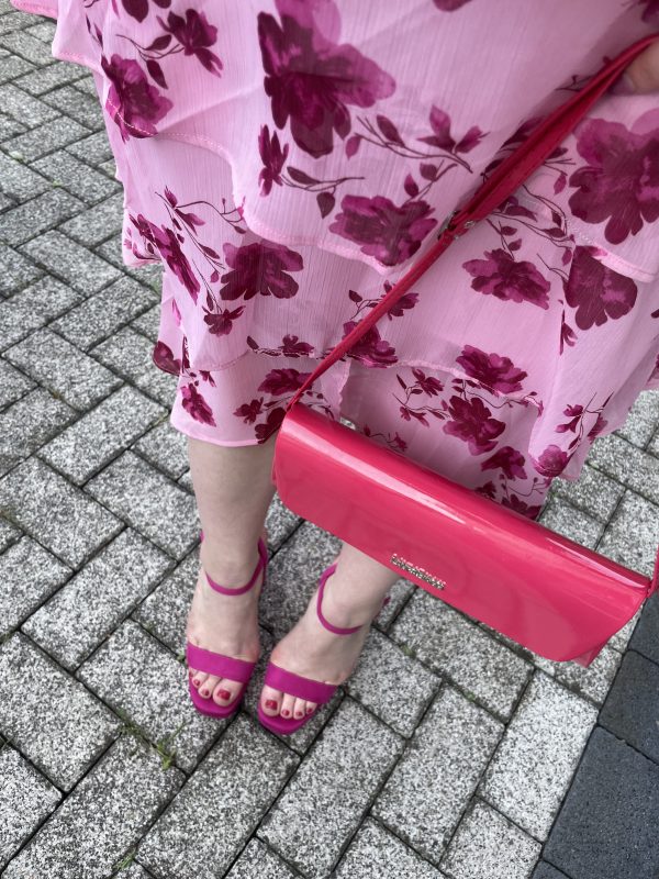 Getragene Pink Heels