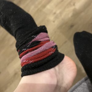 Tage lange getragene Strümpfe