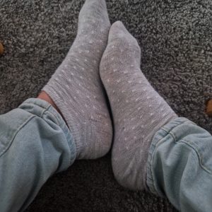 Getragene Socken
