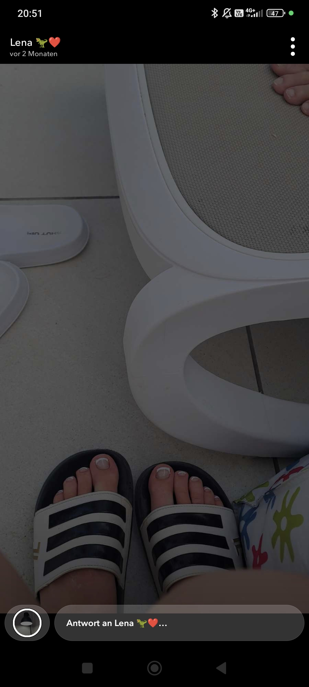 Persönliches Fußbild