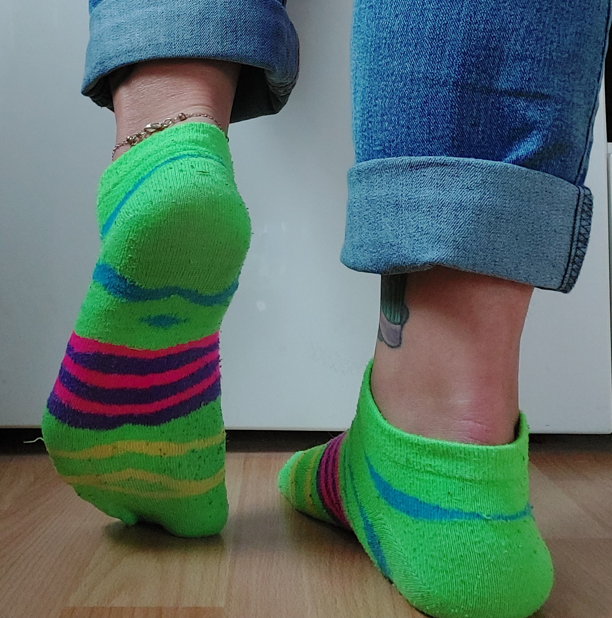 Getragene strümpfe und BH's