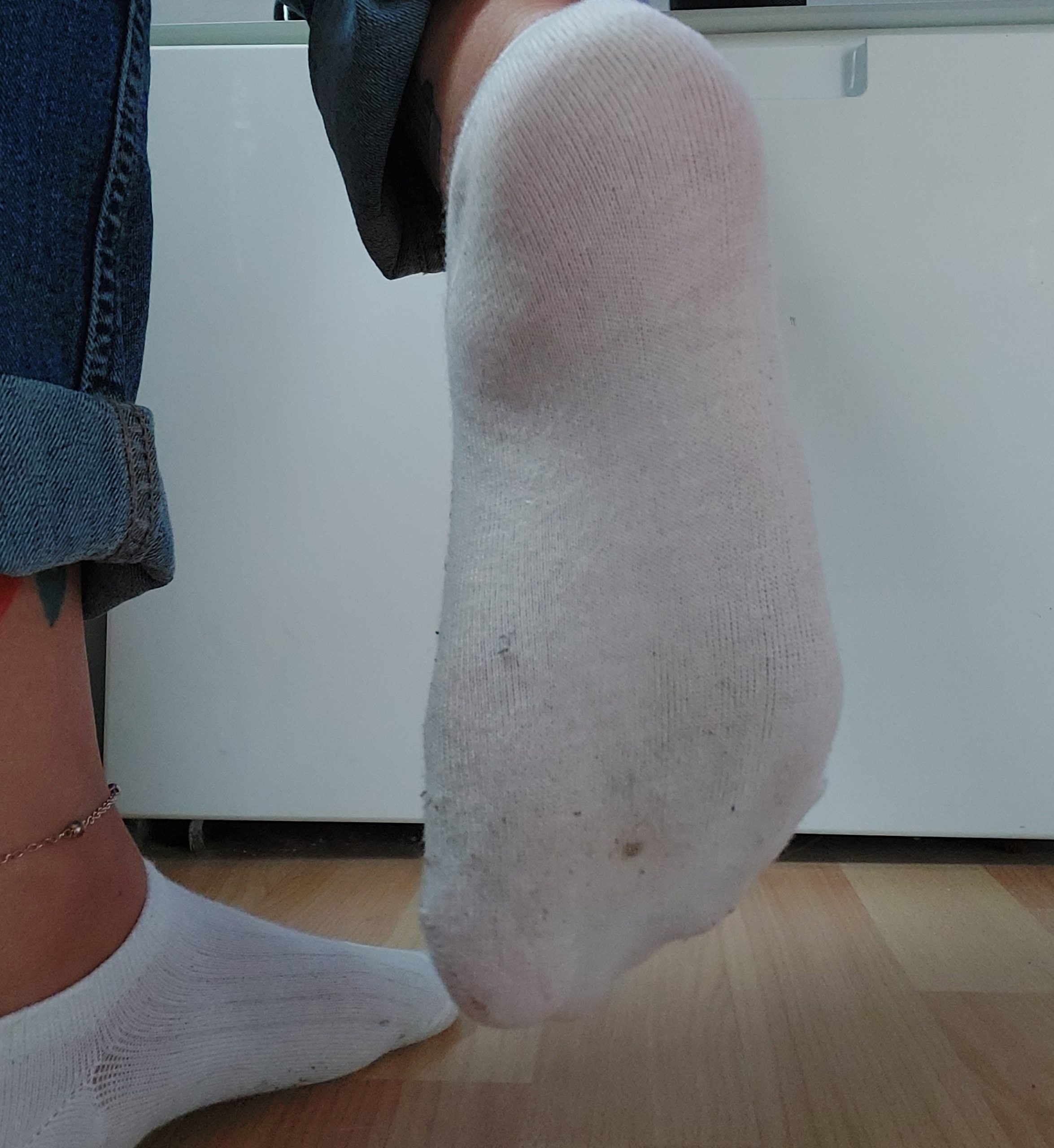 Getragene strümpfe und BH's