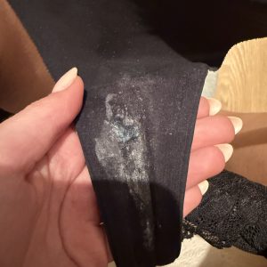 Getragener Slip nach Sport und Arbeit